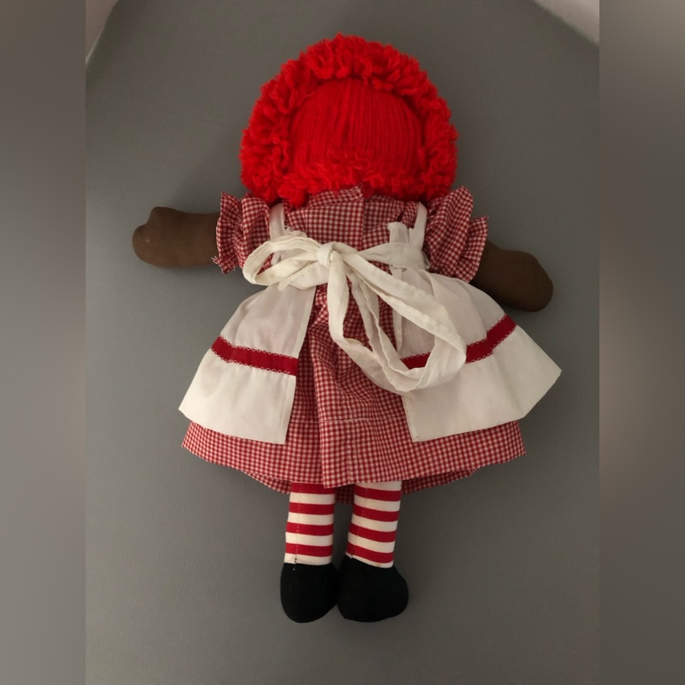 Vintage Handmade oOaK African American Raggedy Ann Super Cute Red Hair - Picture 2 of 7